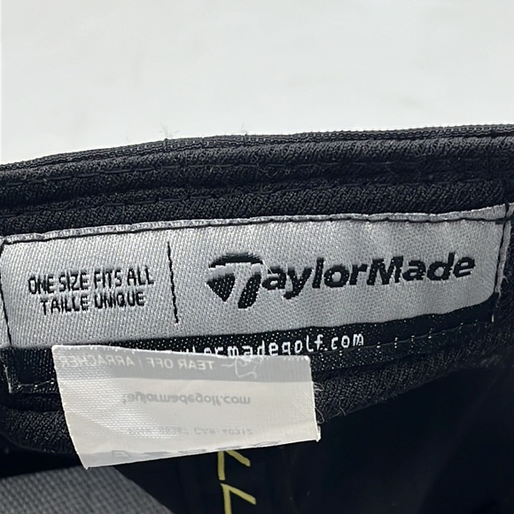 Taylor Made Black Hat with White Logo Adjustable HT3383B - Picture 6 of 6